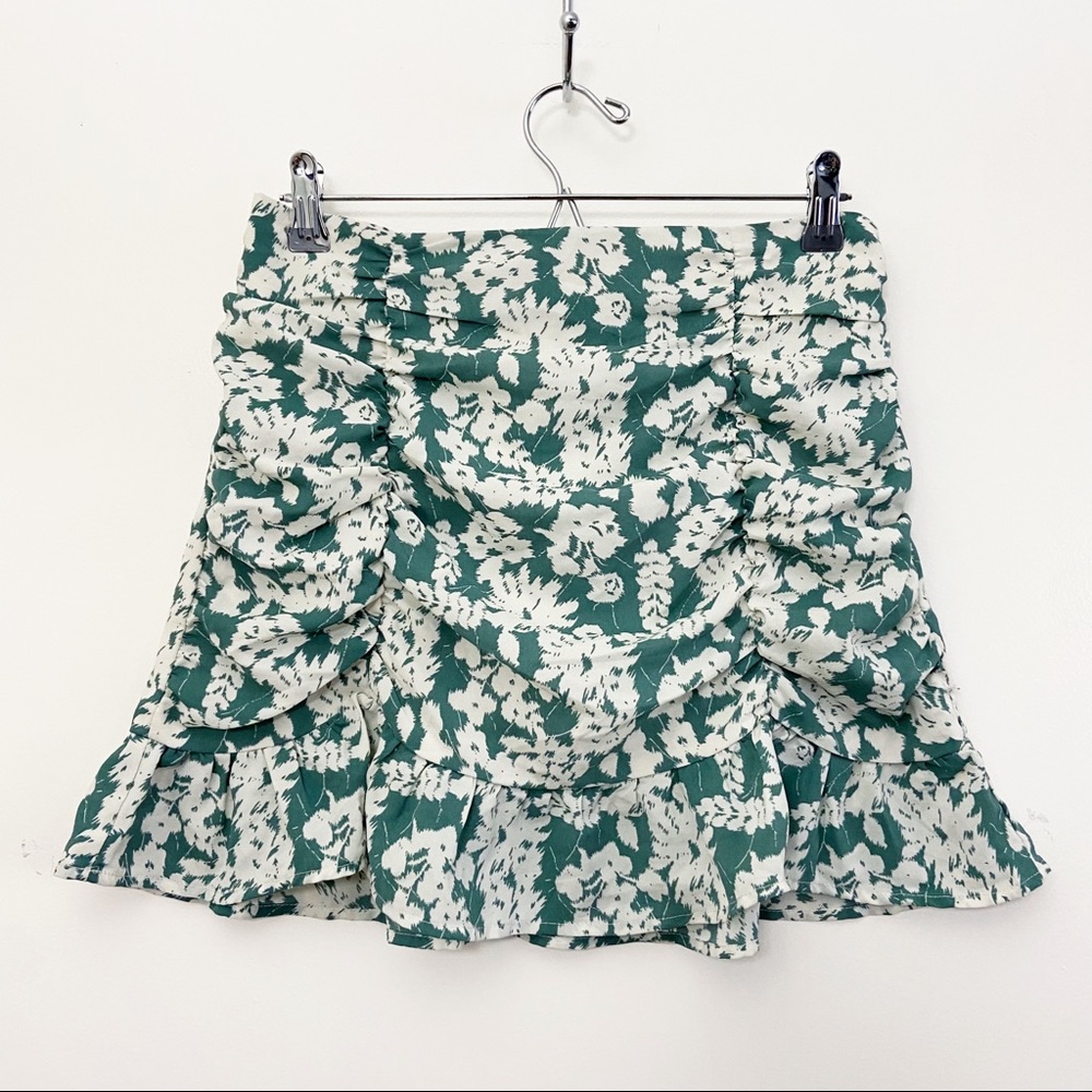 Lilyful Floral Skirt Green White